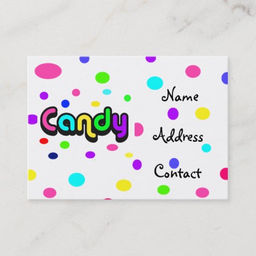 Candy-business card
