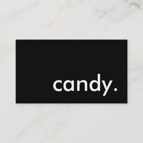 candy. business cards