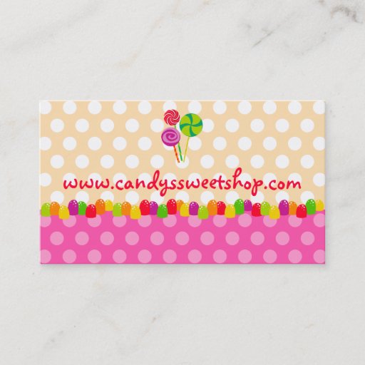 Customizable Candy Business Card