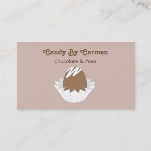 Candy Business Card - Chocolate