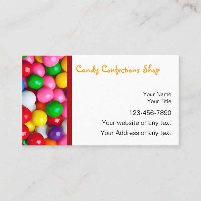 Candy Business Cards (Front)