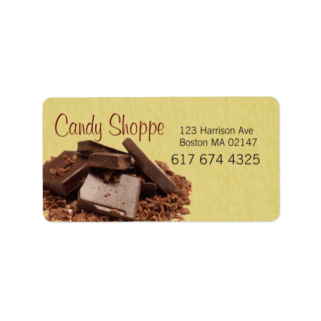 candy business labels (Front)