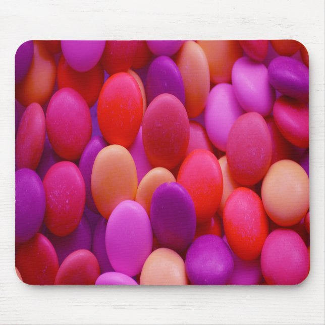Candy Buttons pink Mouse Pad (Front)