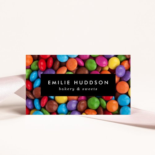 Candy Buttons Sweets Cake Shop Pastry Shop Business Card