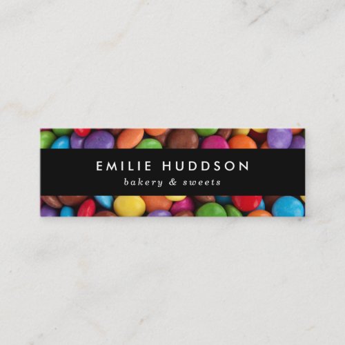 Candy Buttons Sweets Cake Shop Pastry Shop Mini Business Card
