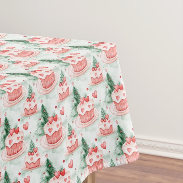 Candy Cake Land Christmas Tablecloth (In Situ)
