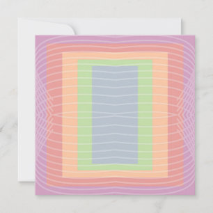 Candy Cake Pastel Color Block  Holiday Card
