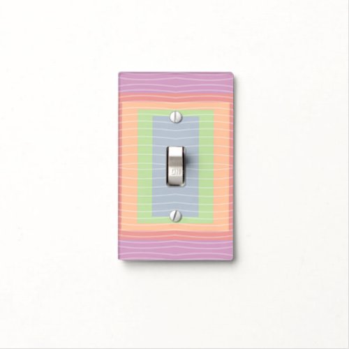 Candy Cake Pastel Color Block  Light Switch Cover