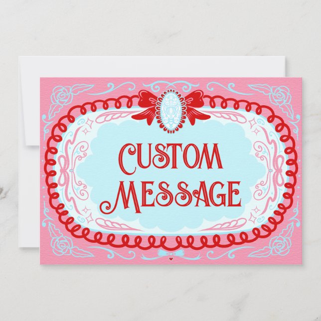 Candy Cameo Custom Save The Date (Front)