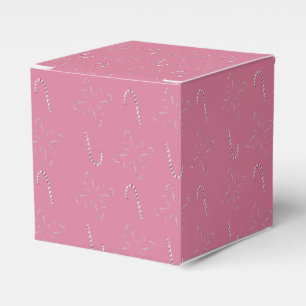 Candy Cane 2026 Pink Favor Boxes