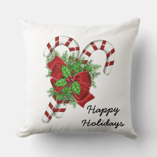 Candy Cane 20”x 20” Christmas Throw Pillow 