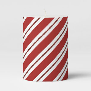 Candy Cane 3"x4"  Pillar Candle