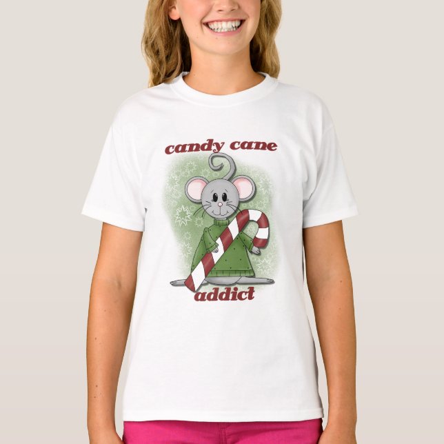 Candy Cane Addict Tshirts and Gifts (Front)