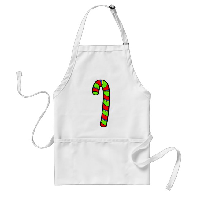 Candy Cane Adult Apron (Front)