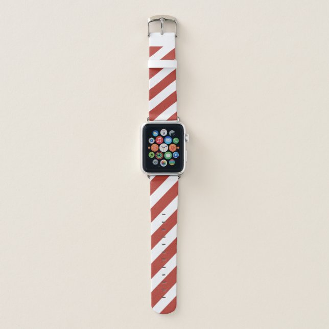 Candy Cane Apple Watch!  (38mm) Apple Watch Band (Front)