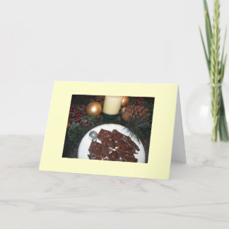 Candy Cane Bark With Recipe Holiday Card