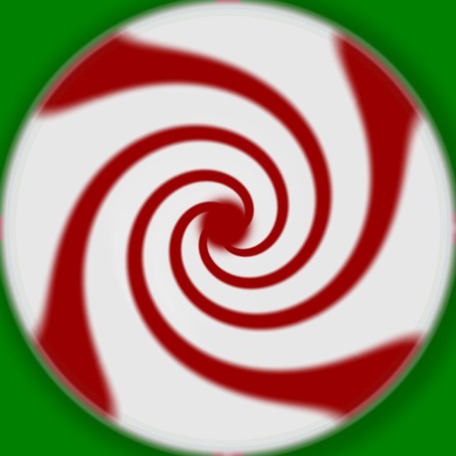 Candy Cane Basics Peppermint Drop  Classic Round Sticker (Creator Uploaded)