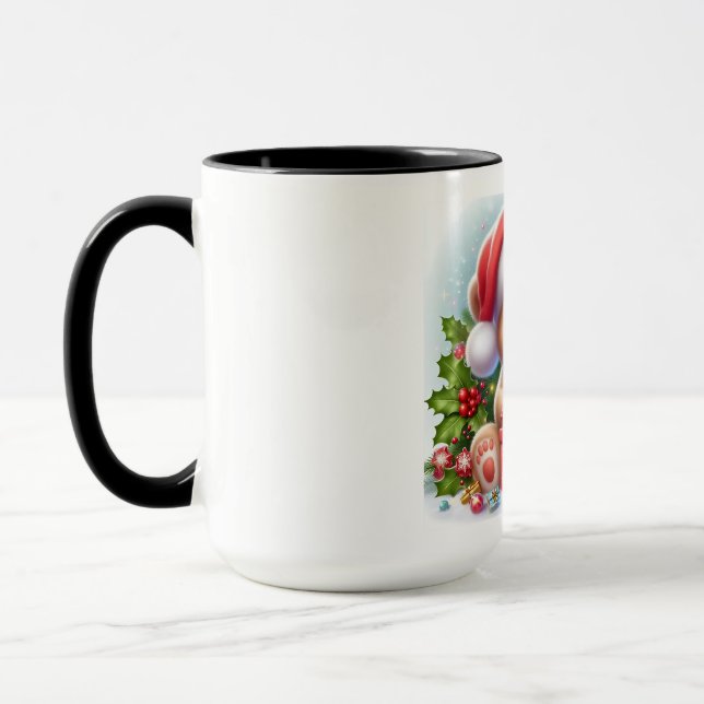 Candy Cane Bear" – Adorable Baby Bear Christmas To Mug (Left)