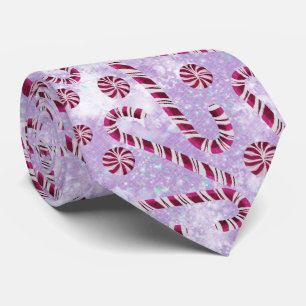 Candy Cane Berry Neck Tie
