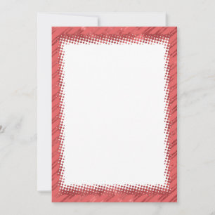 Candy Cane Border Christmas Blank Custom Text  Invitation