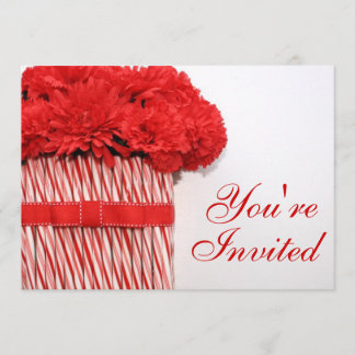 Candy Cane Bouquet Party Invitation