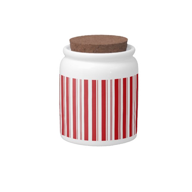 Candy Cane Candy Jar (Front)