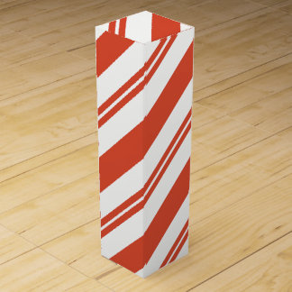 Candy Cane Chorus-Big Stripe Diagonal Wine Box