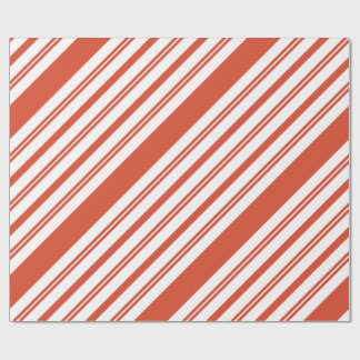 Candy Cane Chorus-Stripe-Diagonal Wrapping Paper