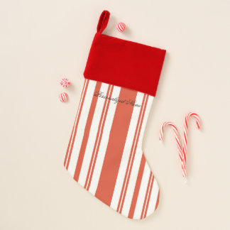 Candy Cane Chorus-Stripe-Verticle Christmas Stocking