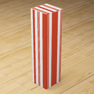 Candy Cane Chorus-Stripe-Verticle Wine Box