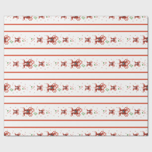 Candy Cane Chorus Wrapping Paper