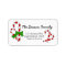 Candy Cane Christmas address label