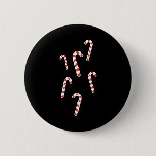 Candy Cane Christmas Button