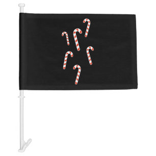 Candy Cane Christmas Car Flag