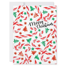 Candy Cane Christmas Card