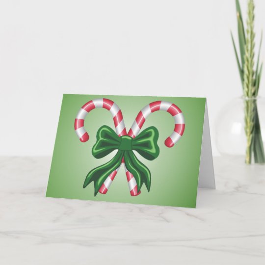 Candy Cane Christmas Card