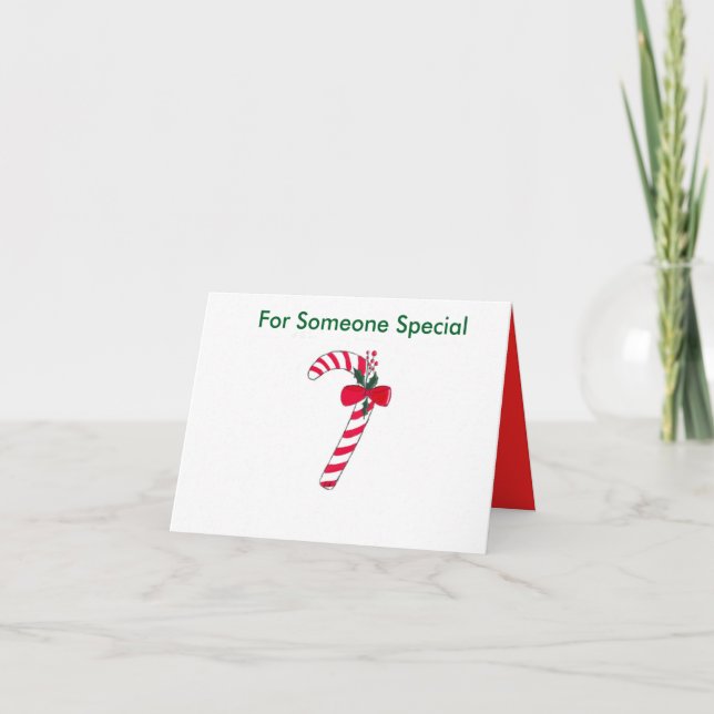 Candy Cane Christmas Card (Front)