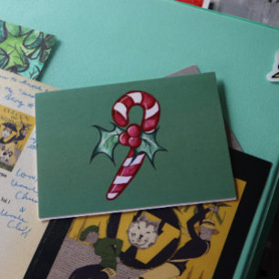 Candy Cane Christmas Card