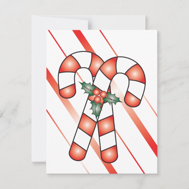 Candy Cane Christmas cards (Front)