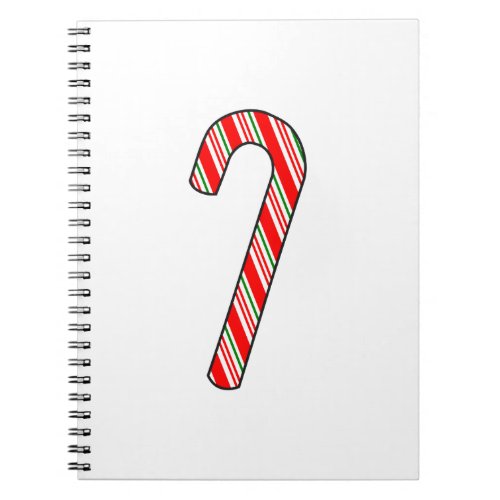 Candy Cane Christmas Drawing Notebook