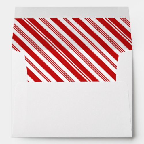Candy Cane Christmas Envelope
