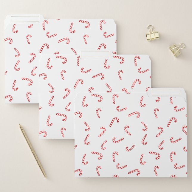 Candy Cane Christmas File Folder (Set)