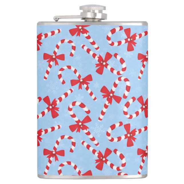 Candy Cane Christmas Flask (Front)