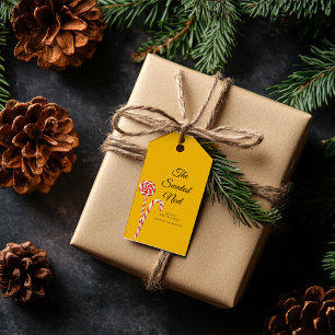 Candy Cane Christmas Gift Tag   The Sweetest Noel