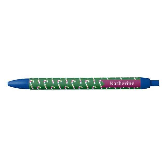Candy Cane Christmas Green Pen (Front)