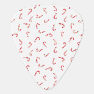 Candy Cane Christmas Guitar Pick
