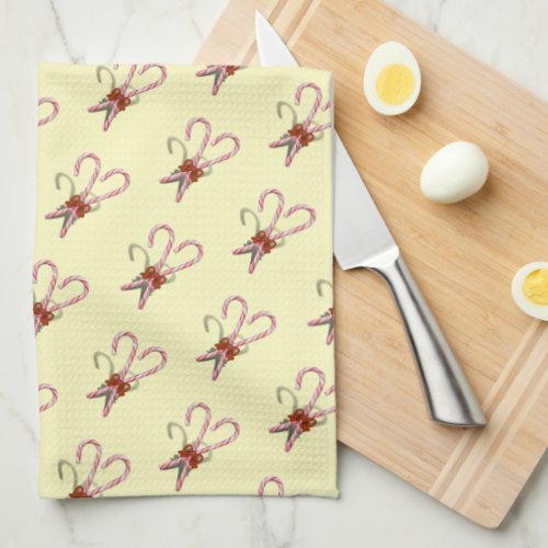 Candy Cane Christmas Kitchen Towel