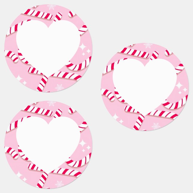 Candy Cane Christmas  Labels (Group)