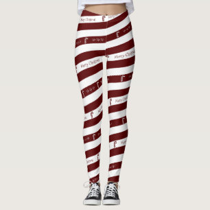 Candy Cane Christmas Leggings