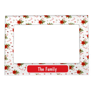 Candy Cane Christmas Magnetic Frame